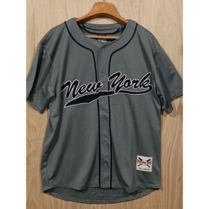 Gerrit Cole 45 NOIZ NEW YORK BASEBALL JERSEY (GREY/BLACK) New With Tag‎ Size XXL